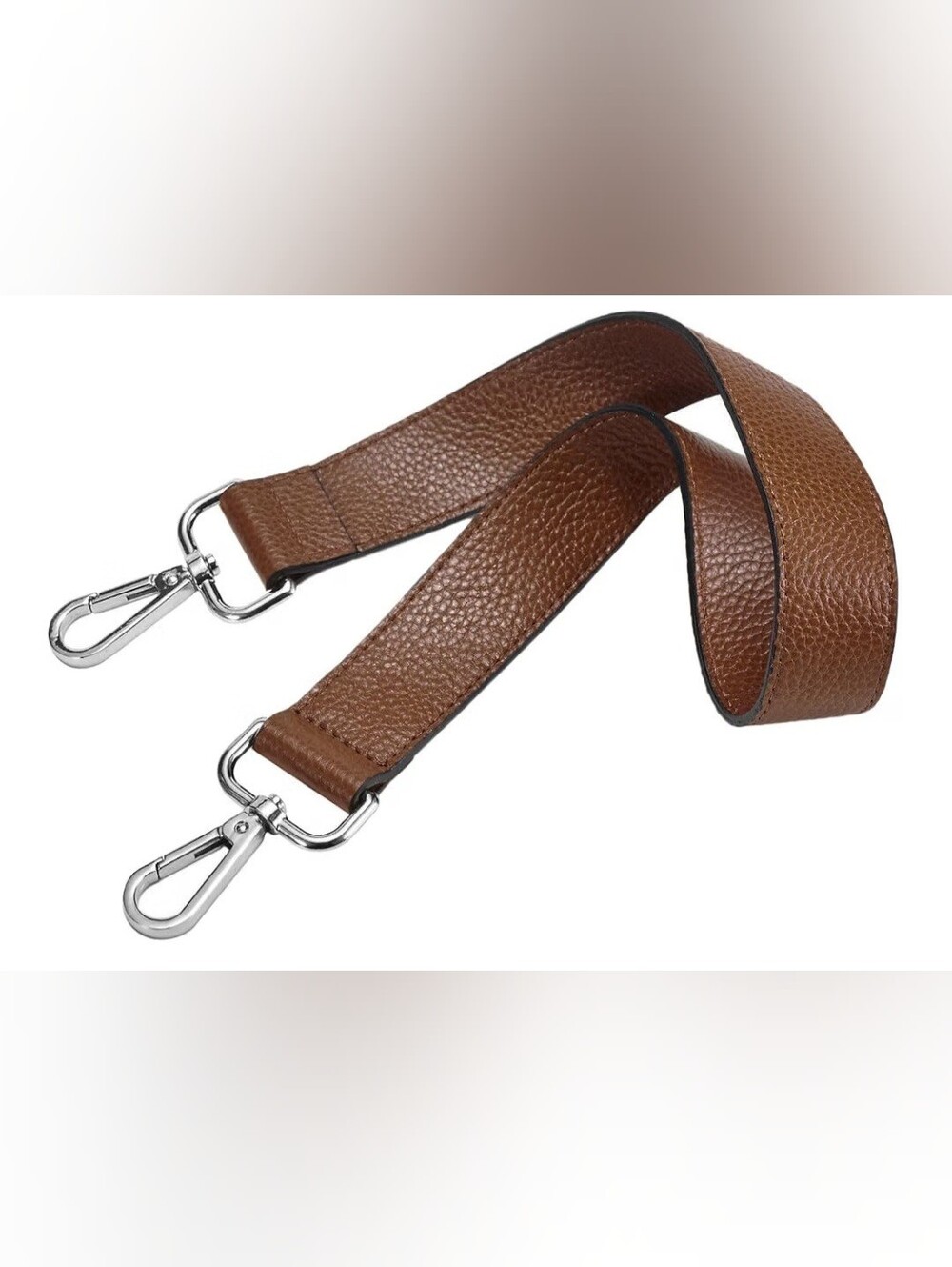 Leather Replacement Shoulder Strap for Purses Or Bags Brown